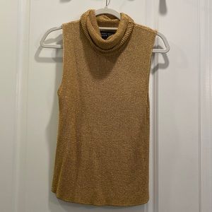 Linda Allard Ellen Tracy gold sleeveless top size M